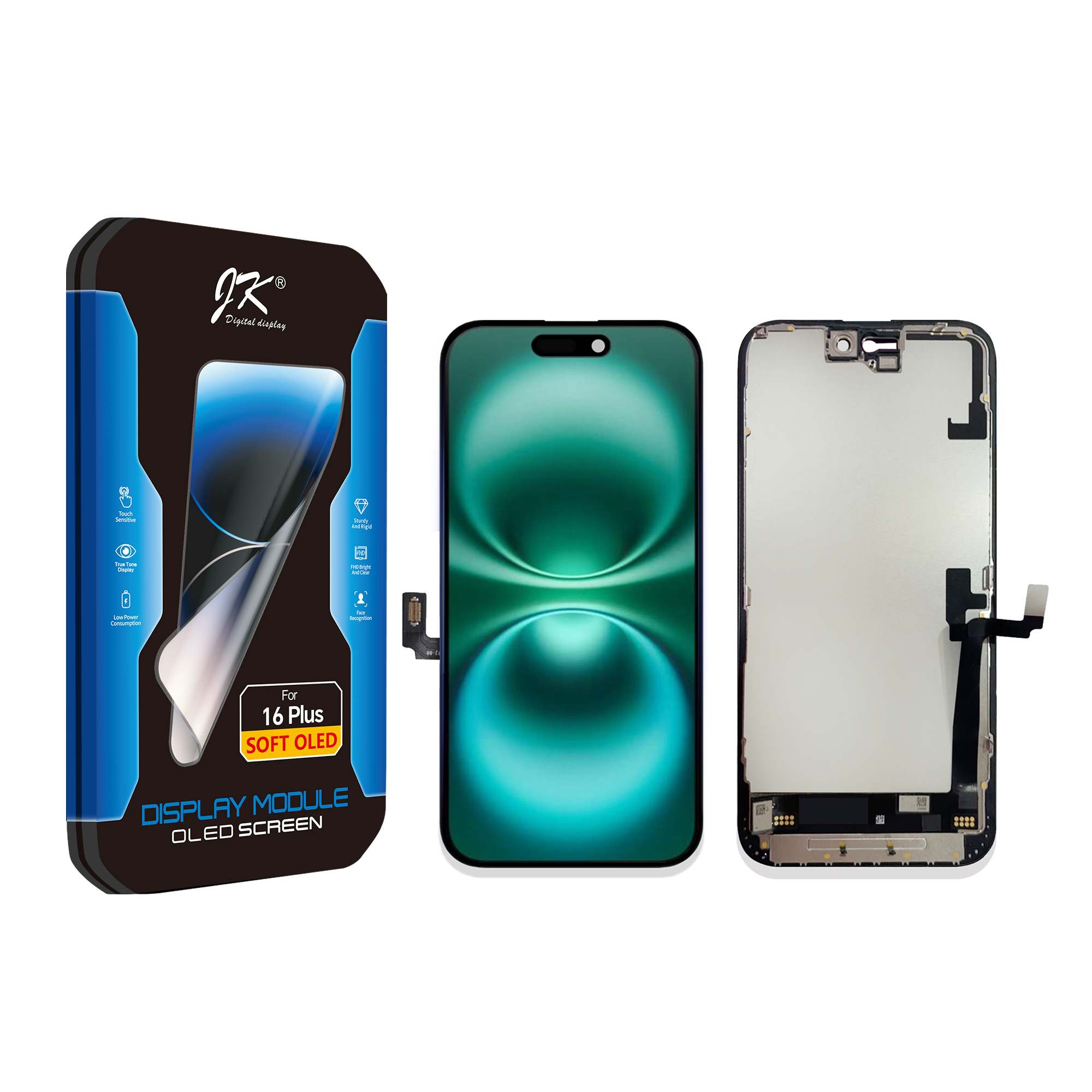 【JK社製】16plus リペア用 HARD OLED 有機EL（サードパーティ製品）